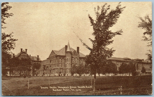 CEDAR FALLS IA IOWA STATE NORMAL SCHOOL 1912 ANTIQUE POSTCARD
