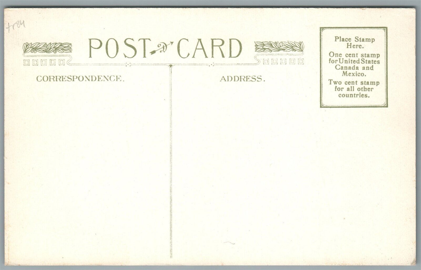 FREDONIA NY CENTRAL AVENUE ANTIQUE POSTCARD