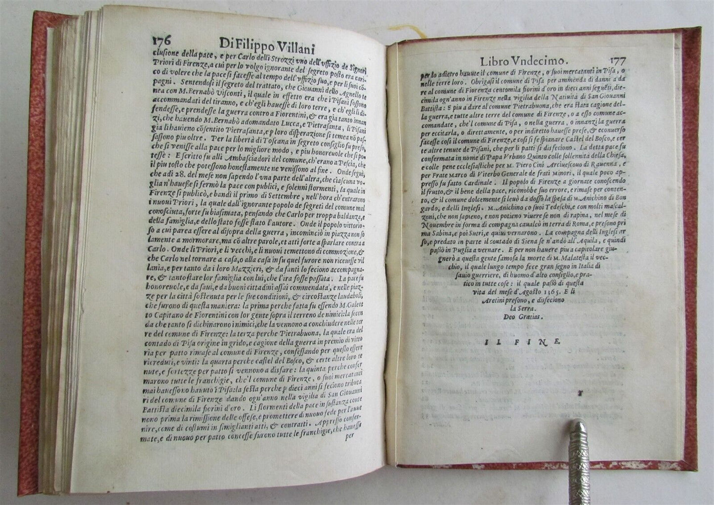 1577 DELLA HISTORIA DI MATTEO VILLIANI antique ITALIAN HISTORY 16th CENTURY
