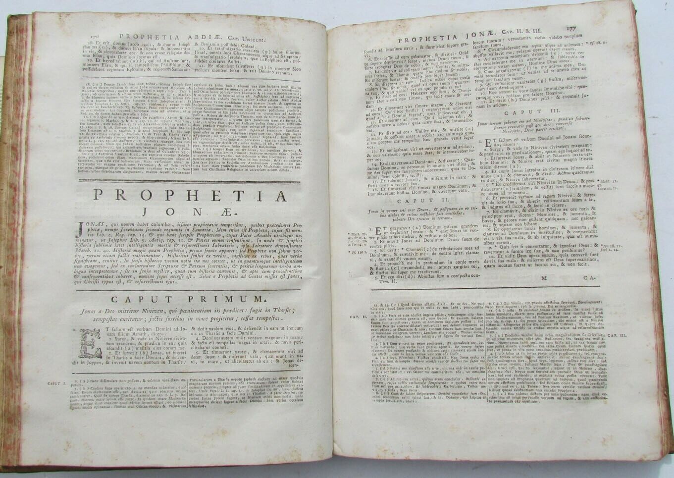 1774 HOLY BIBLE in LATIN BIBLIA SACRA ANTIQUE VELLUM BOUND FOLIO 2 VOLUMES