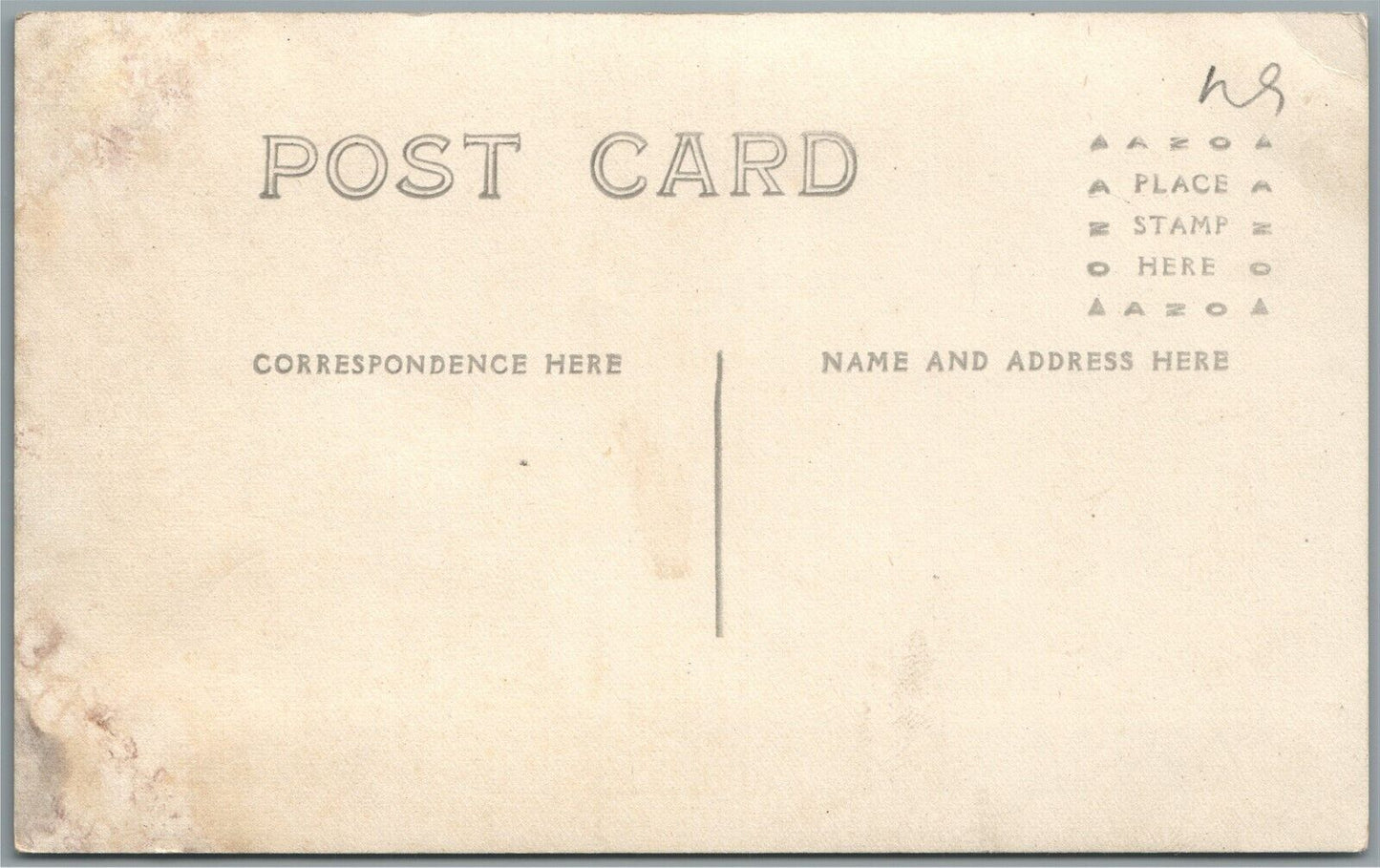 MEN PLAYING CARDS ANTIQUE REAL PHOTO POSTCARD RPPC