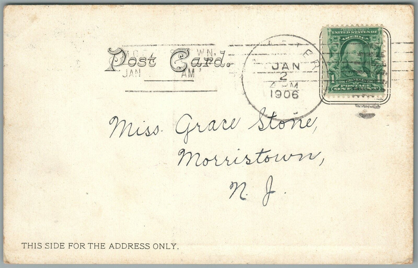 CHESTER NJ CONGREGATIONAL CHURCH ANTIQUE POSTCARD