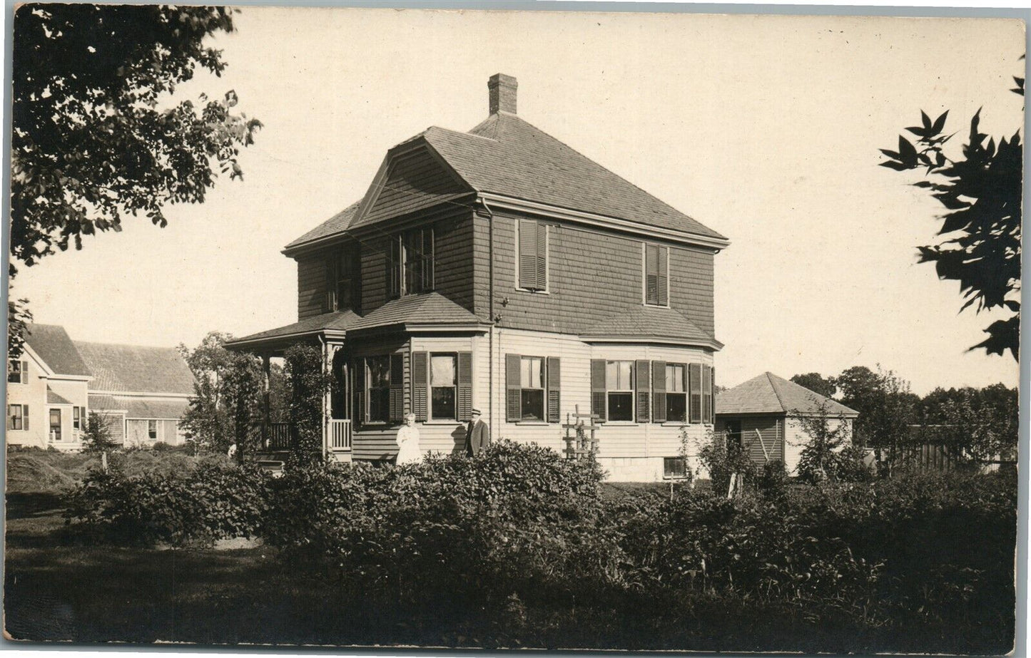 SOUTH WEYMOUTH MA PLEASANT STREET ANTIQUE REAL PHOTO POSTCARD RPPC