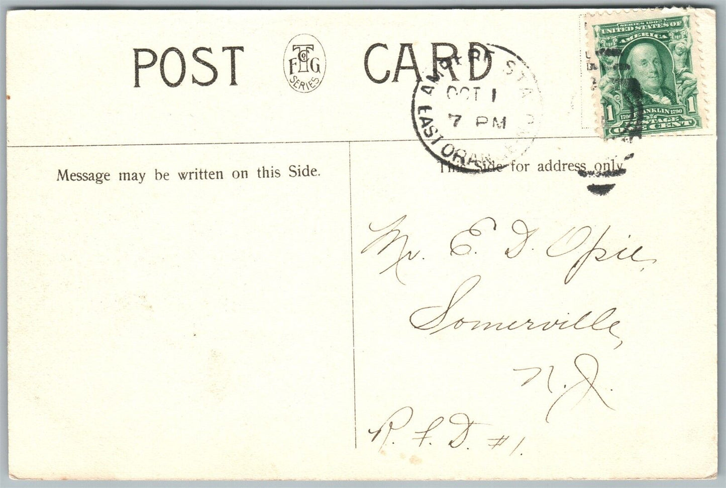 EAST ORANGE NJ INTERIOR OF PUBLIC LIBRARY ANTIQUE POSTCARD