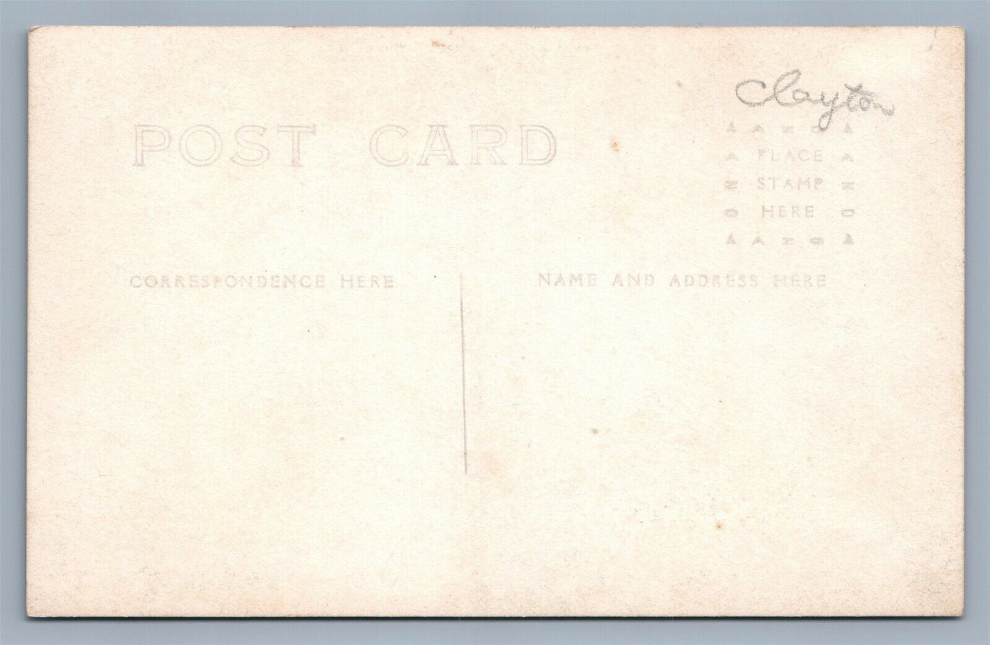 CLAYTON NE NEBRASKA PENITENTIARY prison VINTAGE REAL PHOTO POSTCARD RPPC
