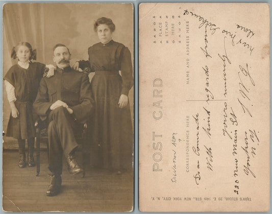 SALVATION ARMY ? FAMILY YONKERS N.Y. ANTIQUE REAL PHOTO POSTCARD RPPC