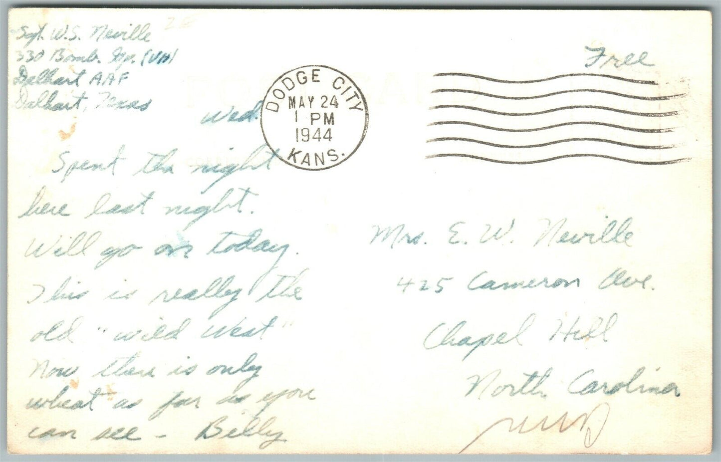 SHERIFF"S NOTICE DODGE CITY KS VINTAGE REAL PHOTO POSTCARD RPPC