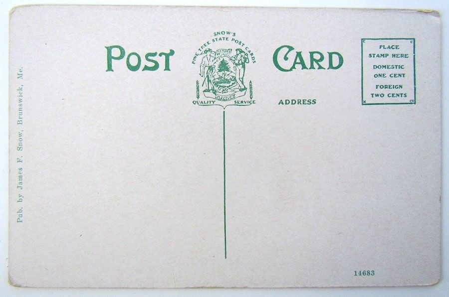 VINTAGE POSTCARD BASE STATION MT.WASHINGTON R.R. WHITE MOUNTAINS N.H. train