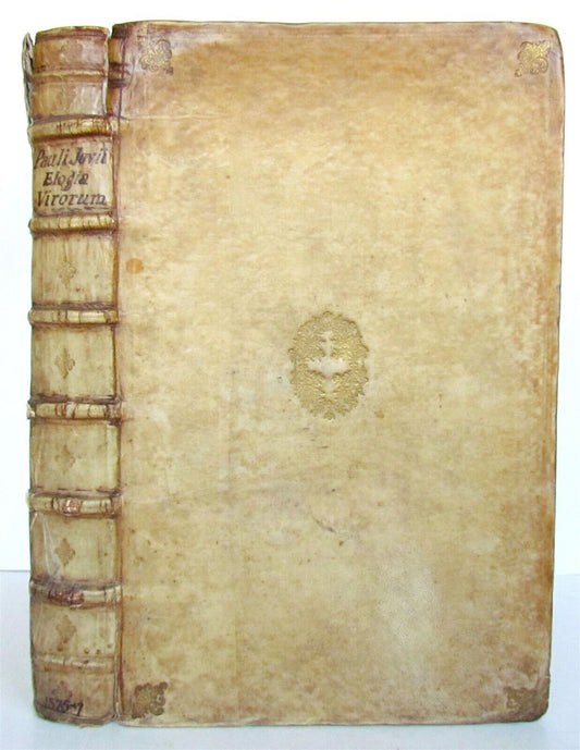 1575-1577 ELOGIA VIRORUM BELLICA VIRTUTE by Paolo Giovio ILLUSTRATED antique