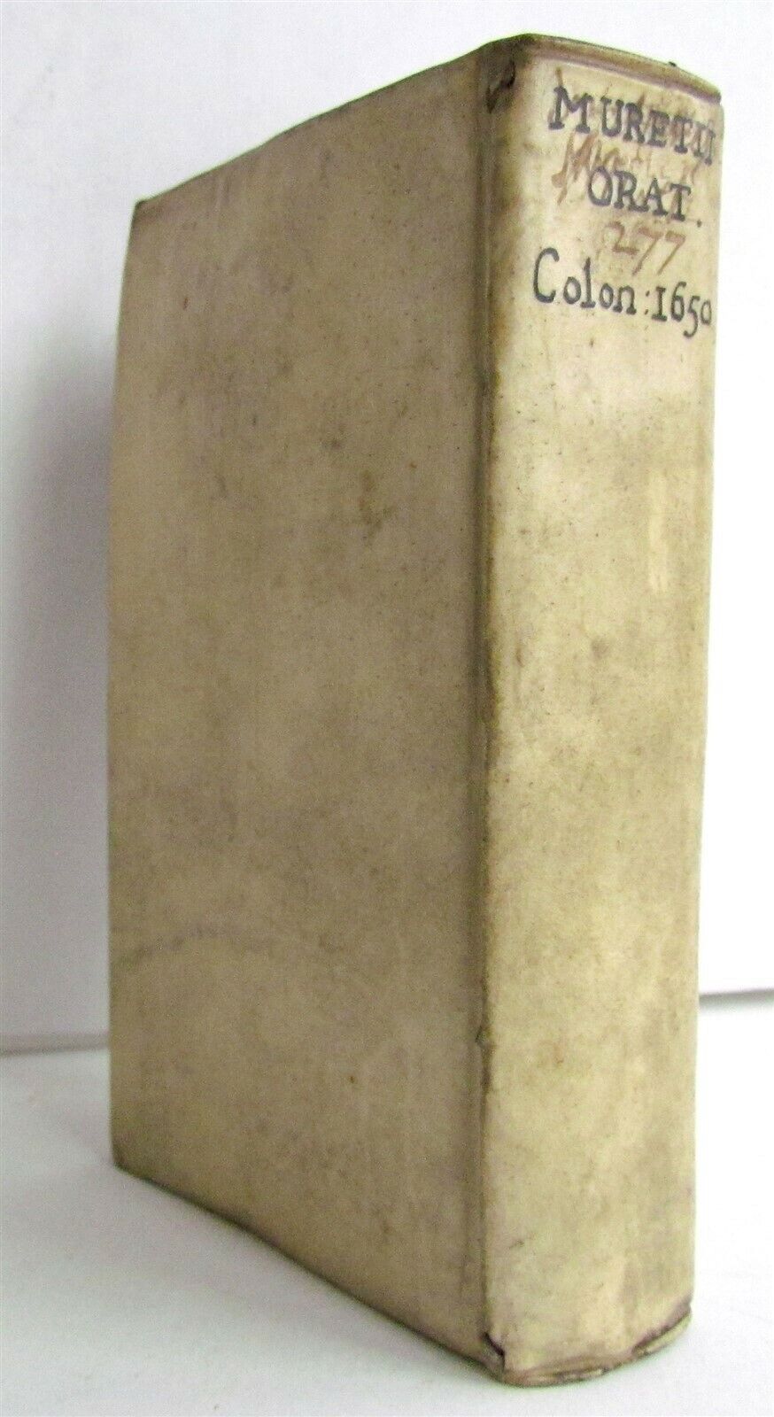 1650 M.ANTONII MURETI ORATORIS AS POETAE antique VELLUM ANCIENT ROMAN POETRY