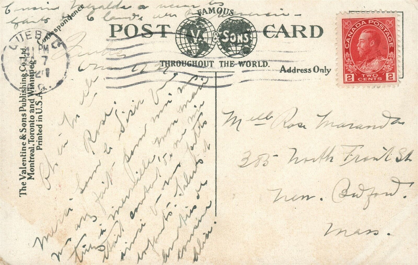 WOLFE'S MONUMENT on PLAINS OF ABRAHAM QUEBEC CANADA VINTAGE POSTCARD