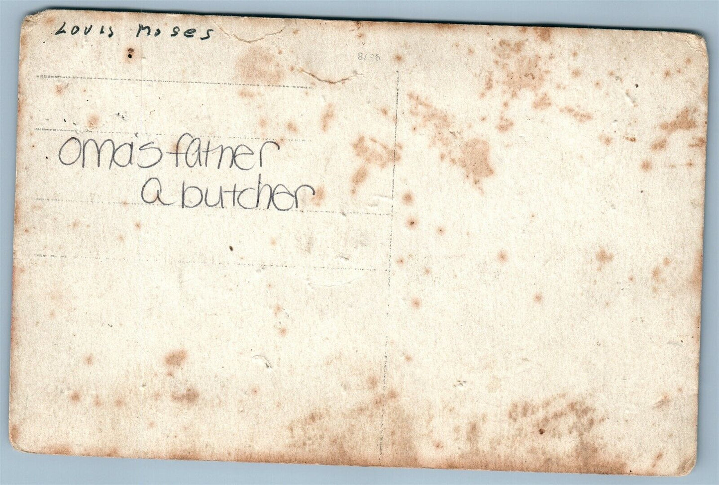 BUTCHER COWS SOLDIERS GERMAN WWI ANTIQUE REAL PHOTO POSTCARD RPPC