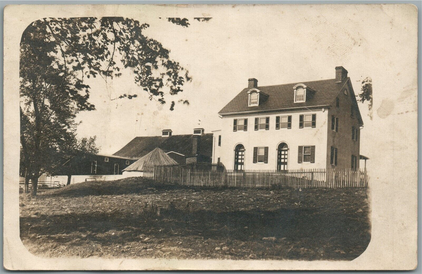 SPRING CITY PA STREET SCENE ANTIQUE REAL PHOTO POSTCARD RPPC