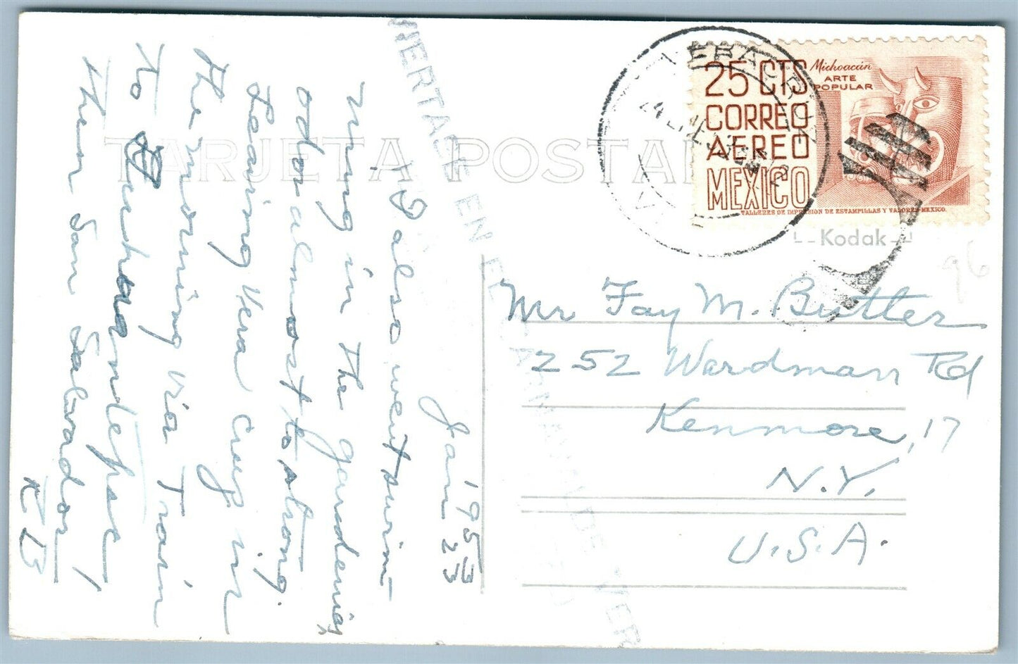 MEXICO HOTEL POOL VINTAGE REAL PHOTO POSTCARD RPPC