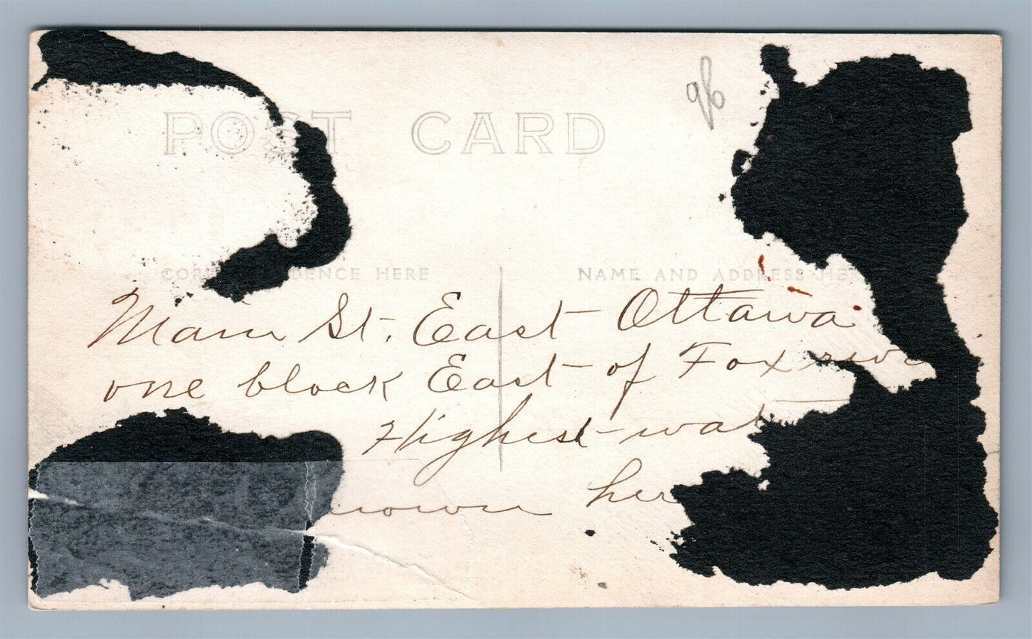 EAST OTTAWA FLOOD CANADA ANTIQUE REAL PHOTO POSTCARD RPPC