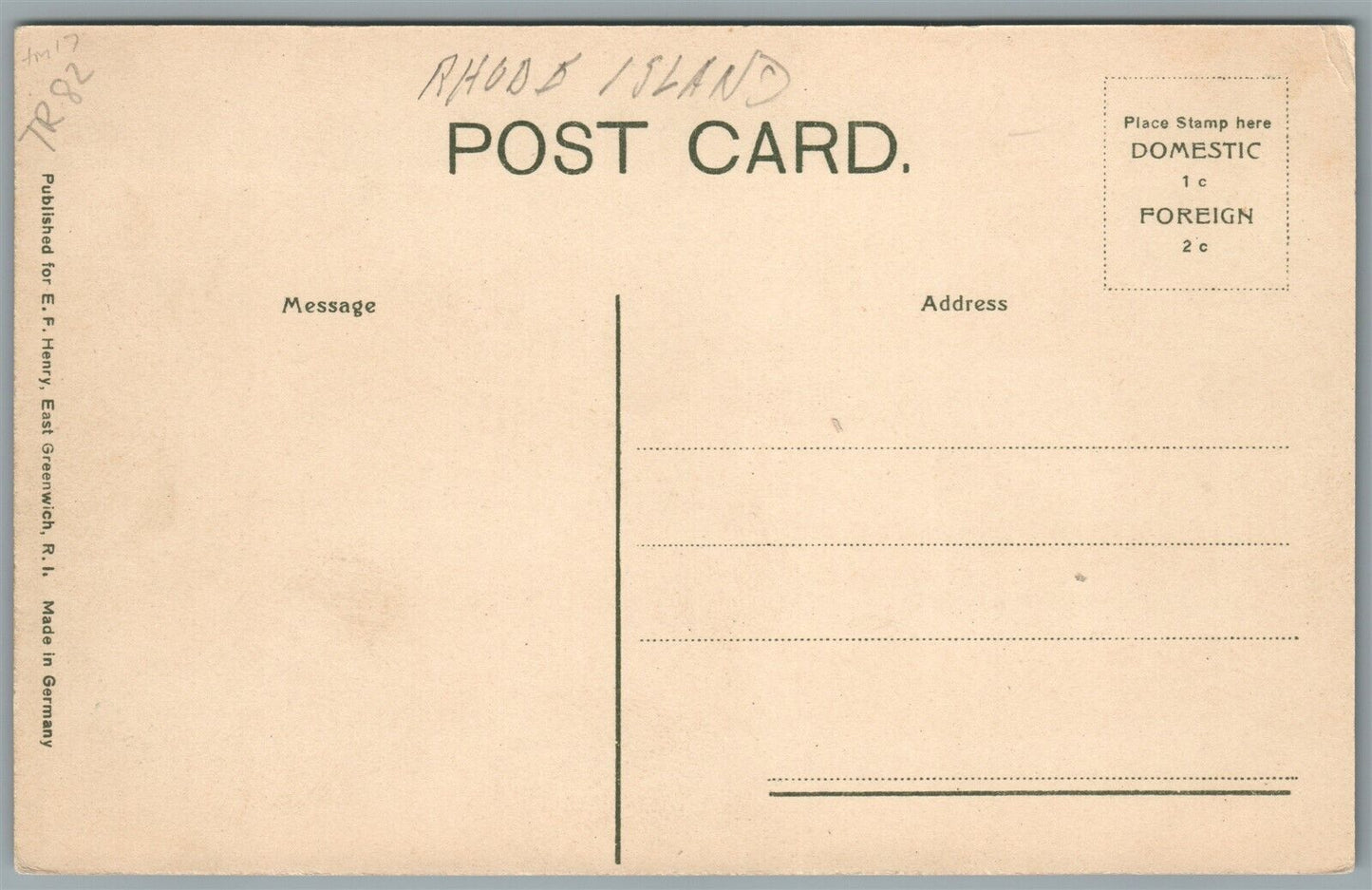 CHEPIWANOXET RI FROM LANDING ANTIQUE POSTCARD