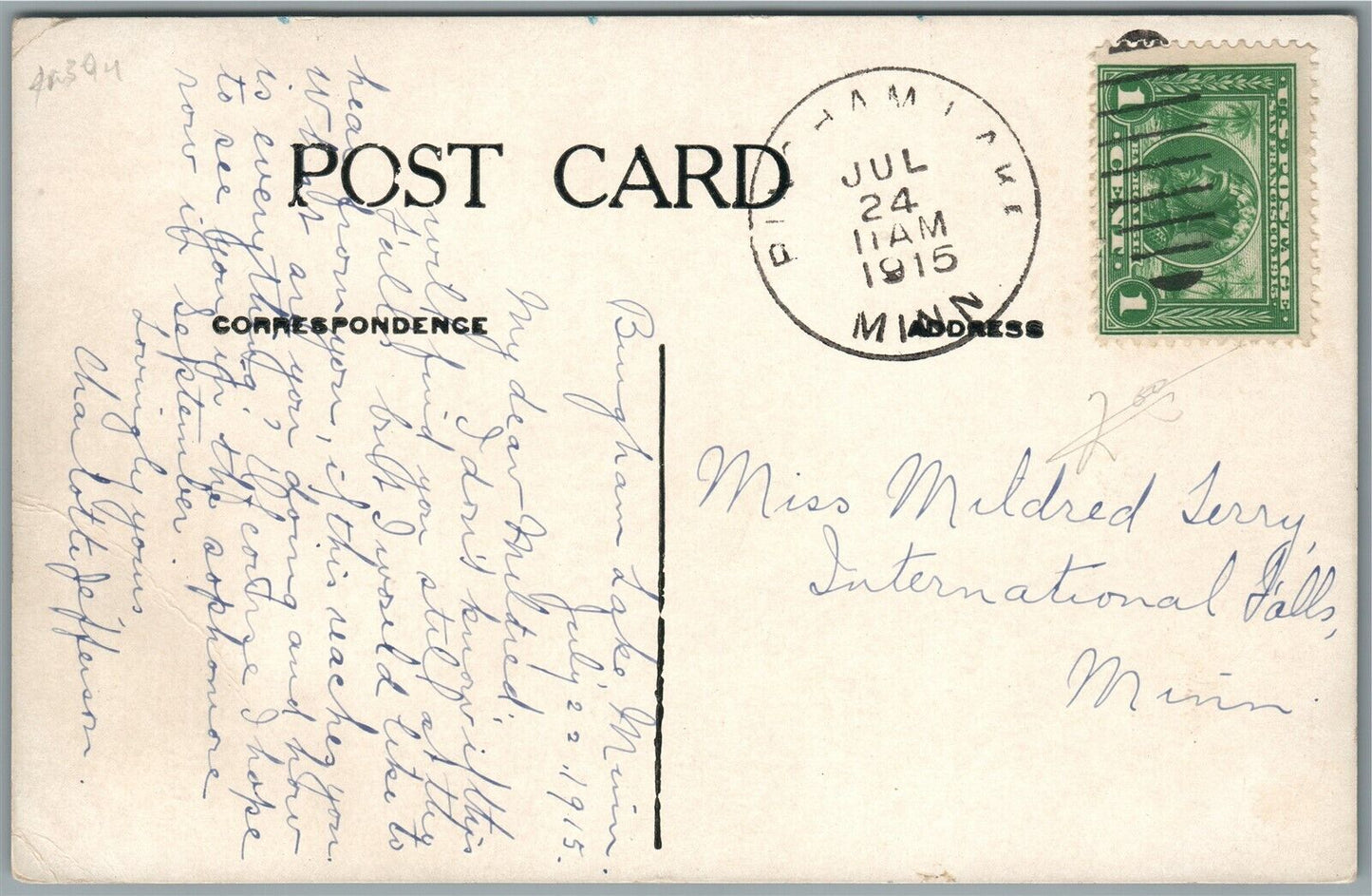 WINDOM MN NIGHT VIEW ANTIQUE POSTCARD