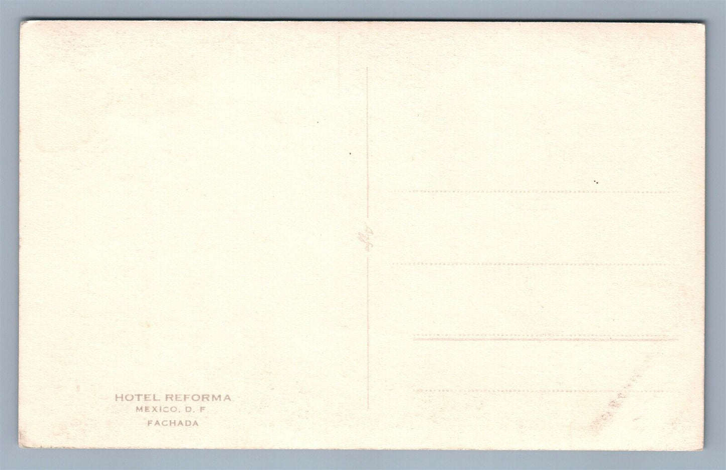 MEXICO HOTEL REFORMA VINTAGE REAL PHOTO POSTCARD RPPC