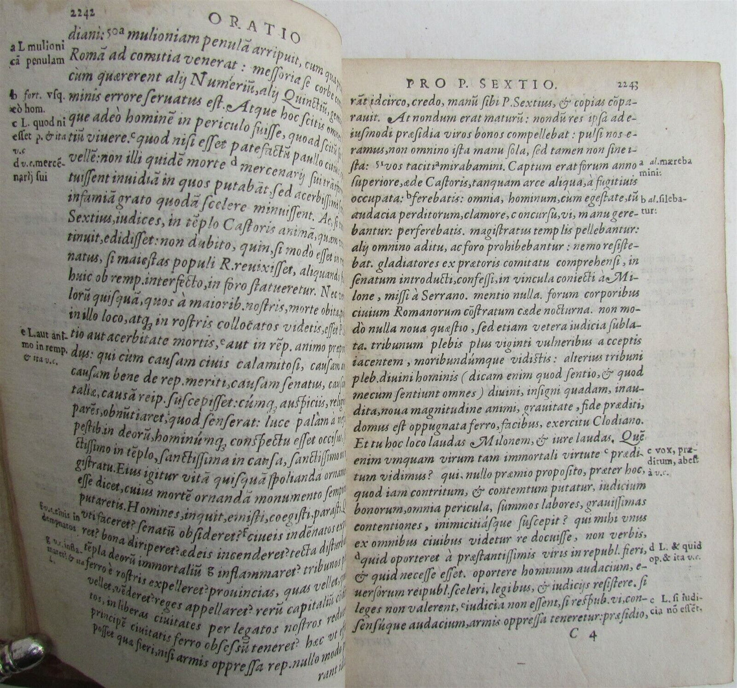 1580 CICERO ORATIONUM 16th CENTURY