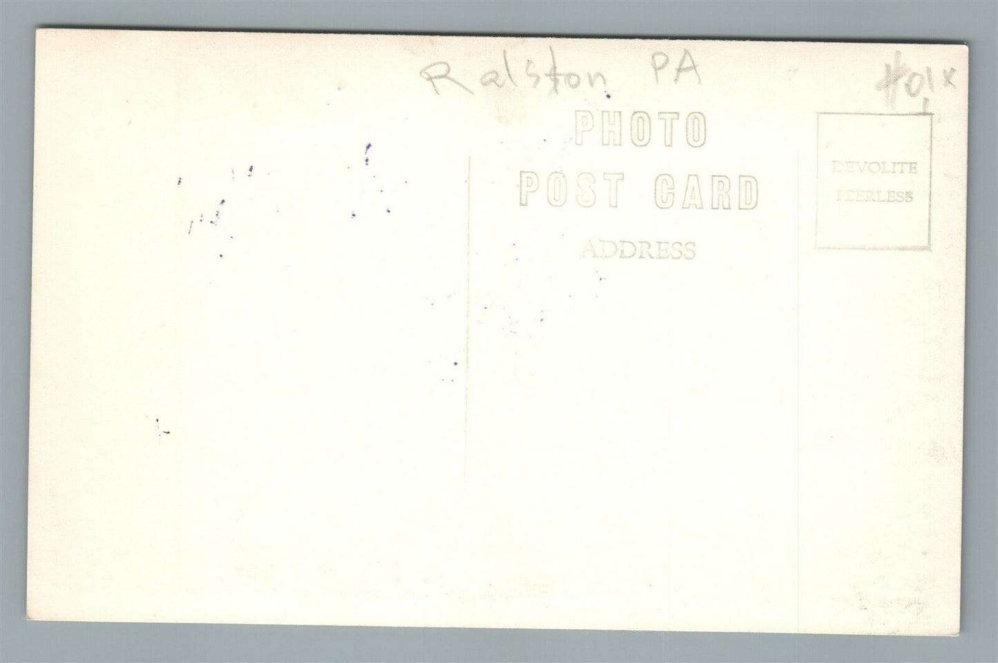 RALSTON PA METHODIST CHURCH VINTAGE REAL PHOTO POSTCARD RPPC