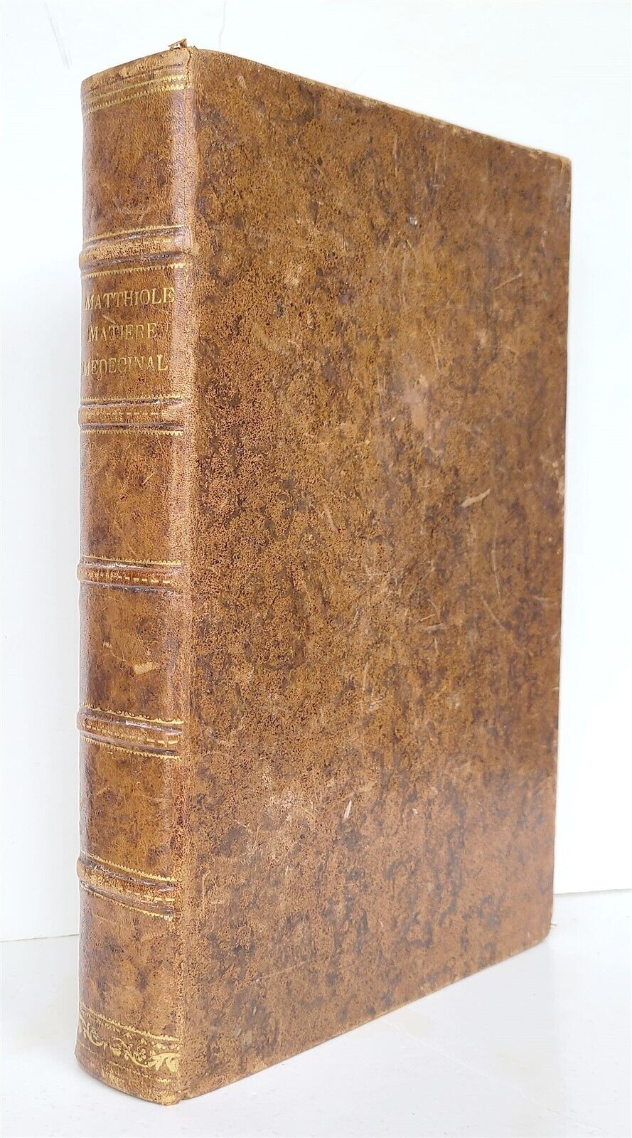 1680 MEDICAL PLANTS ILLUSTRATED w/ 1478 woodcuts antique by Mattioli FOLIO rare