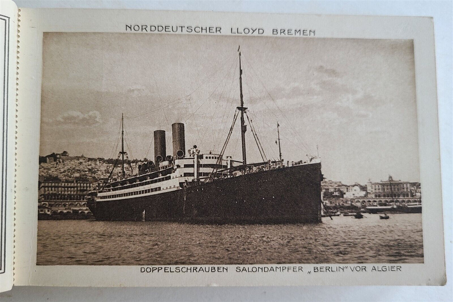 GERMAN LLOYD SHIPS 35 VINTAGE DETACHABLE POSTCARDS ANTIQUE DIE FLOTTE