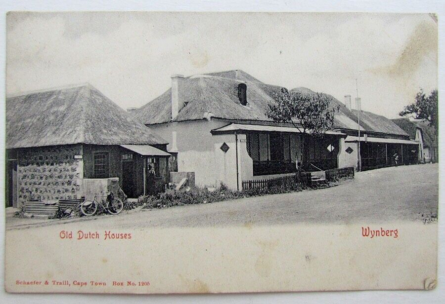 VINTAGE UNDIVIDED BRITISH POSTCARD OLD DUTCH HOUSES WYNBERG