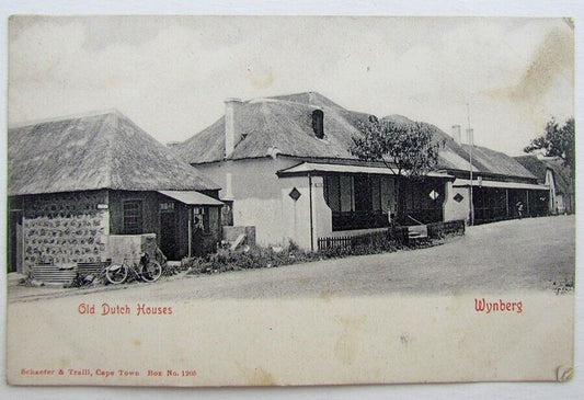 VINTAGE UNDIVIDED BRITISH POSTCARD OLD DUTCH HOUSES WYNBERG