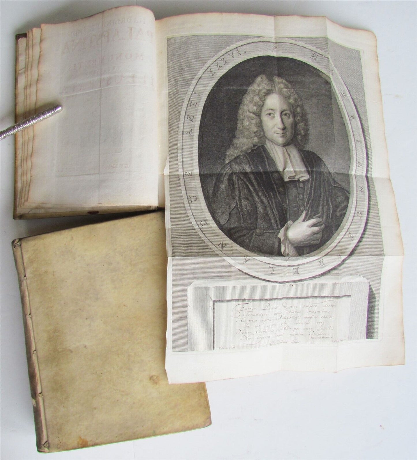 1714 Palaestina ex Monumentis Verteribus 2 volumes antique VELLUM PALESTINE ILL