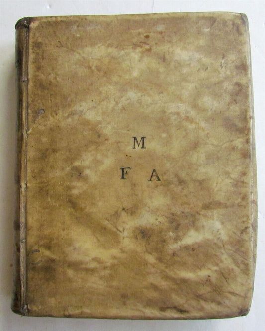 1579 HORACE POETRY PLANTIN EDITION antique in LATIN VELLUM BOUND 16th CENTURY