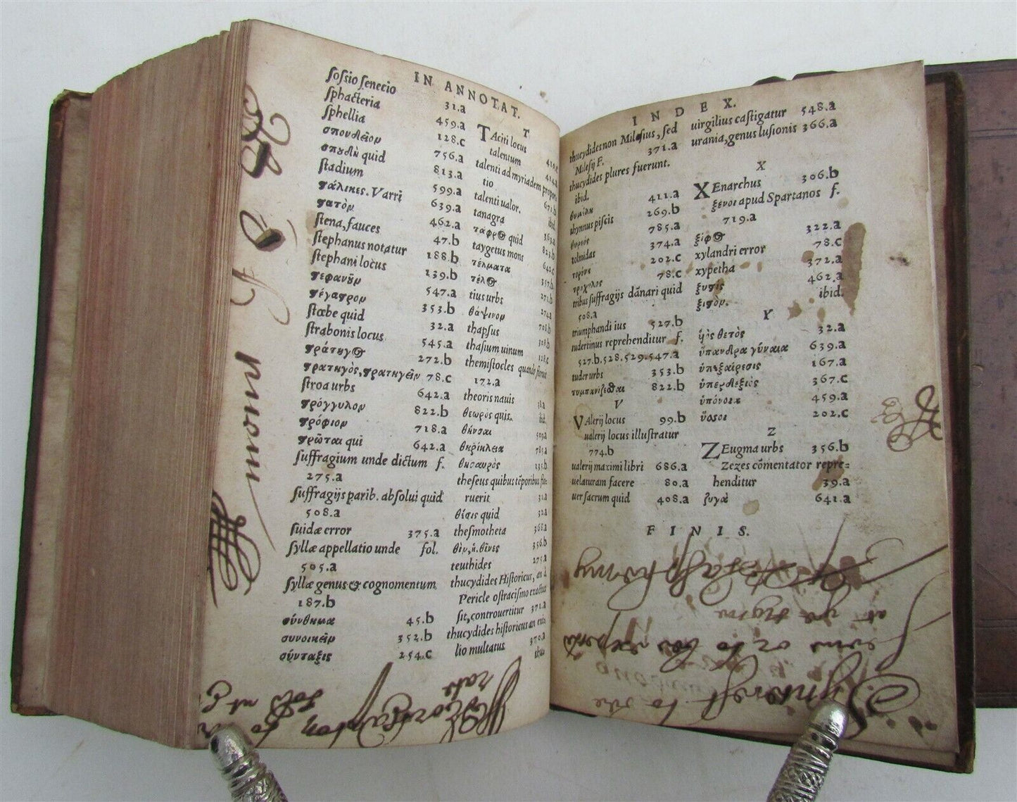 1579 PLUTARCH 3 VOLUMES PLUTARCHI CHAERONENSIS antique