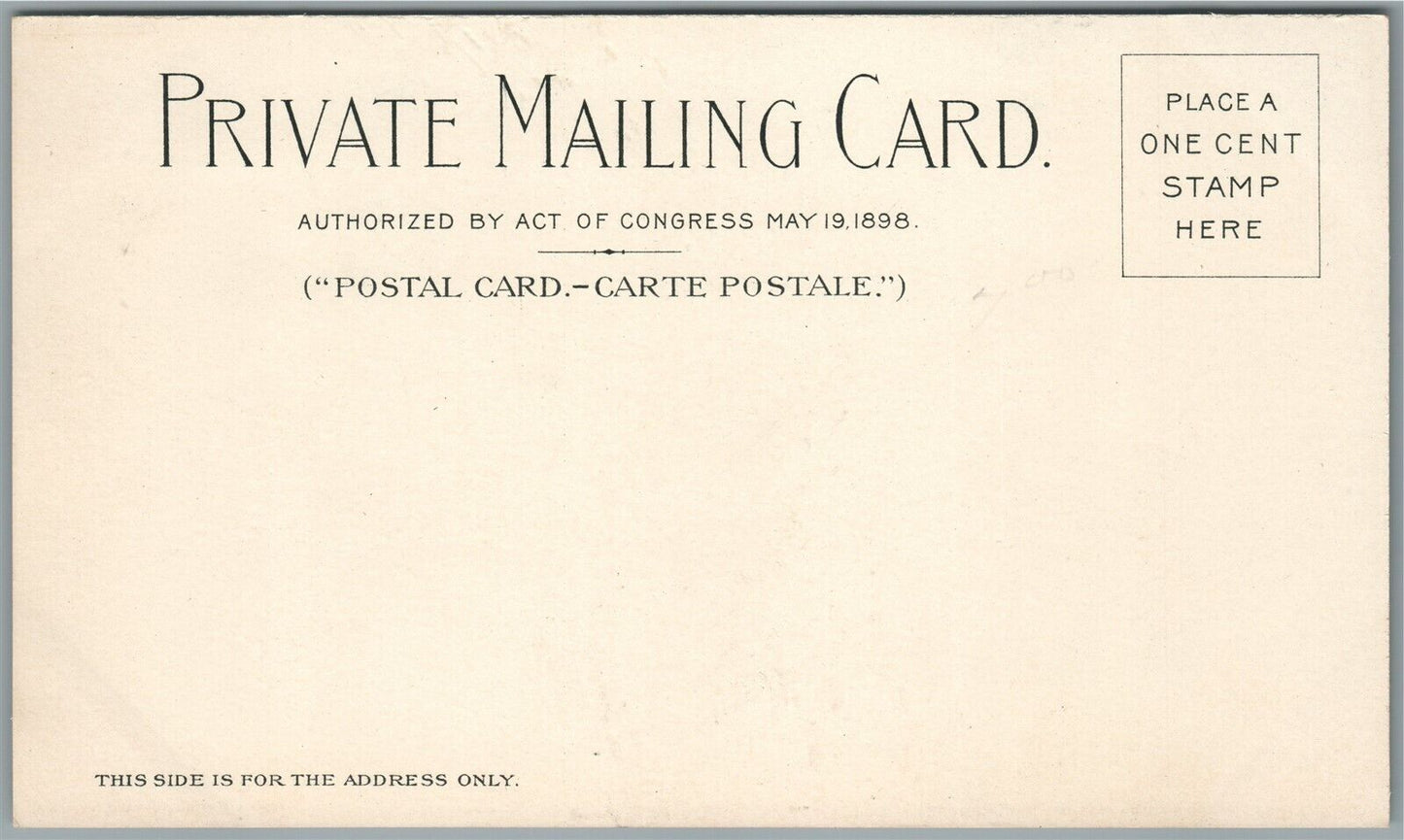 BUFFALO NY PAN AMERICAN EXPOSITION ART GALLERY 1898 ANTIQUE PRIVATE POSTCARD