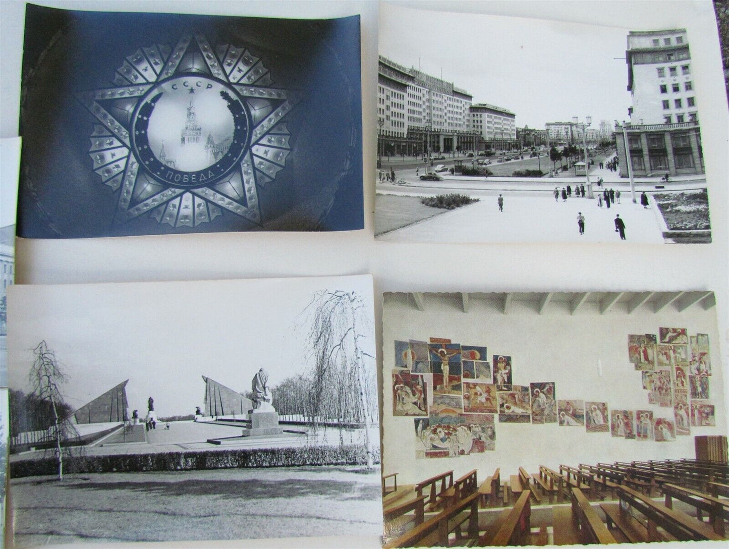 LOT OF 28 GERMAN VINTAGE REAL PHOTO POSTCARD RPPC BERLIN TREPTOWER PARK