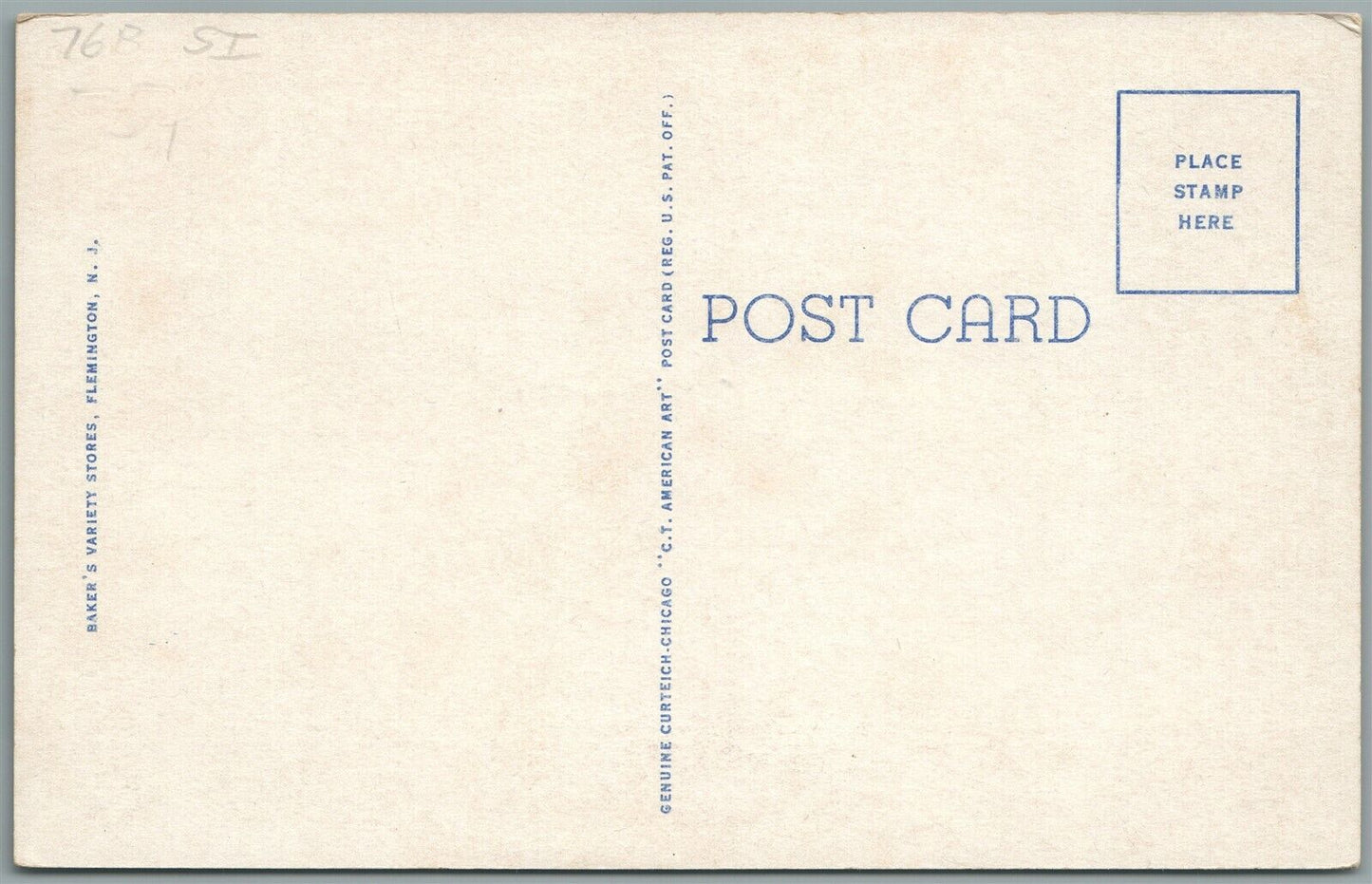 FLEMINGTON NJ COURT HOUSE MAIN STREET VINTAGE POSTCARD