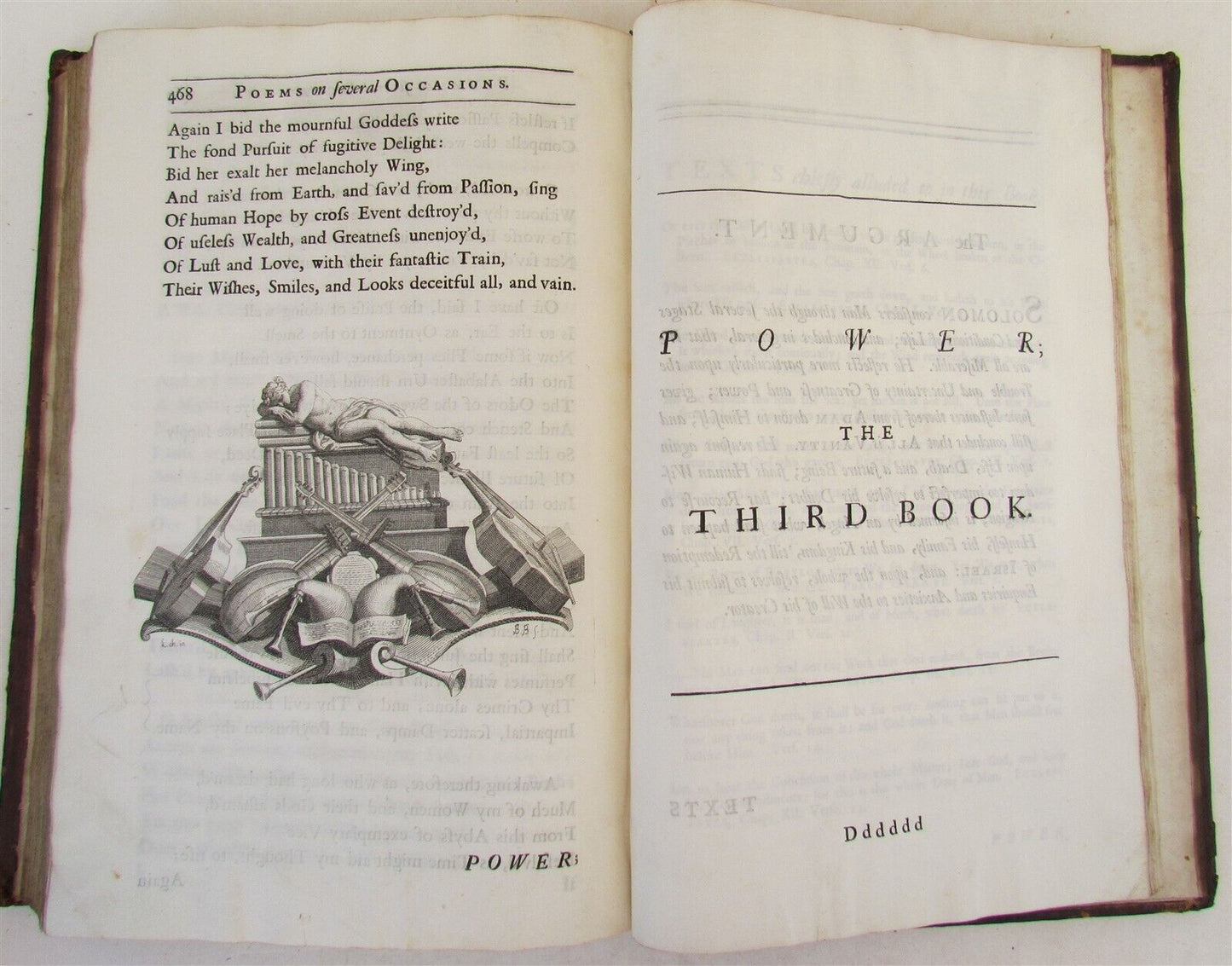 1718 POEMS on SEVERAL OCCASIONS antique FOLIIO by Matthew Prior in ENGLISH