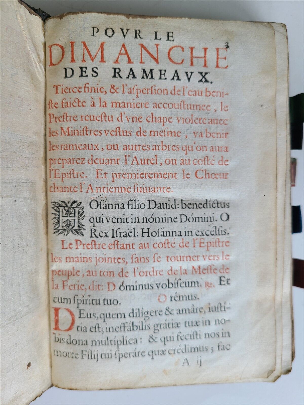 1647 L'OFFICE DE LA SEMAINE SAINCTE antique MISSAL BREVIARY