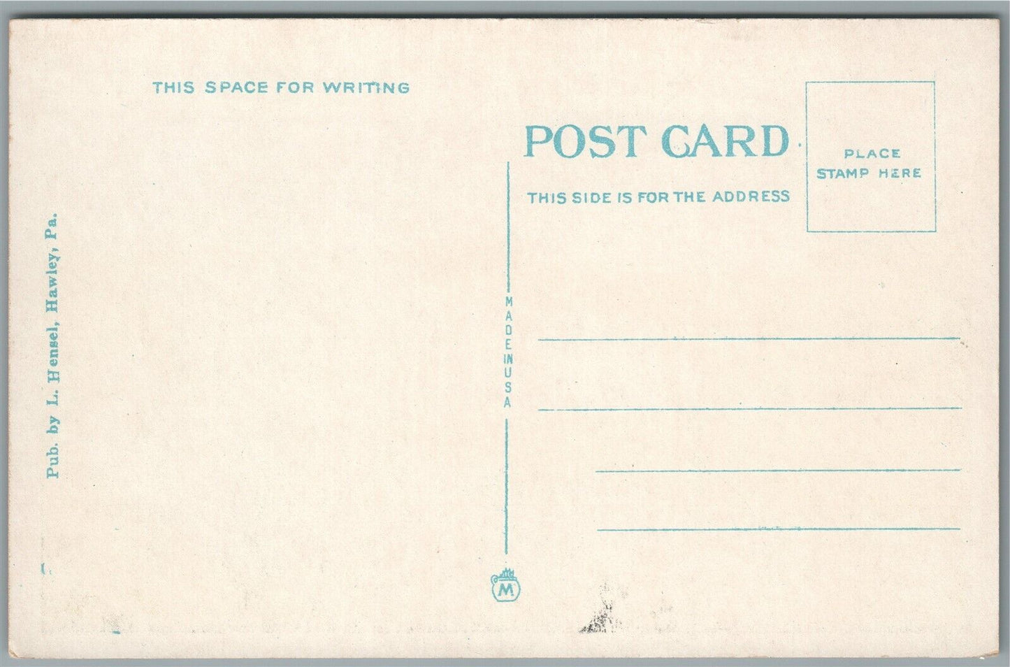 MOUNTAIN HOME PA POST OFFICE ANTIQUE POSTCARD