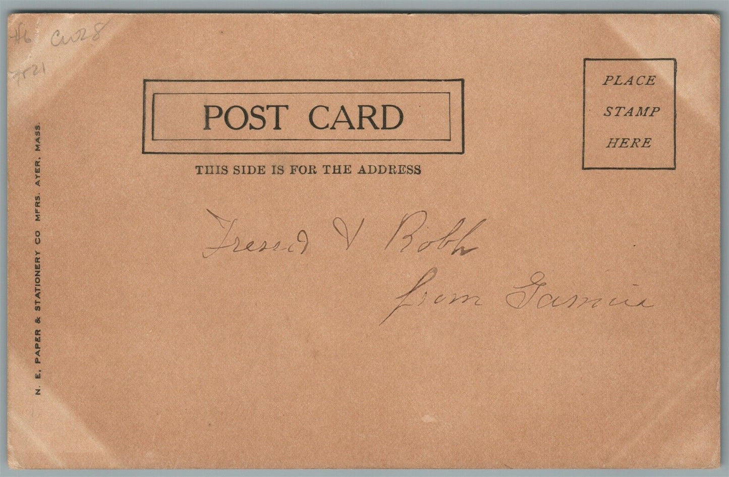 PRINCETON MA VILLAGE FROM GOLF CLUB HOUSE ANTIQUE POSTCARD