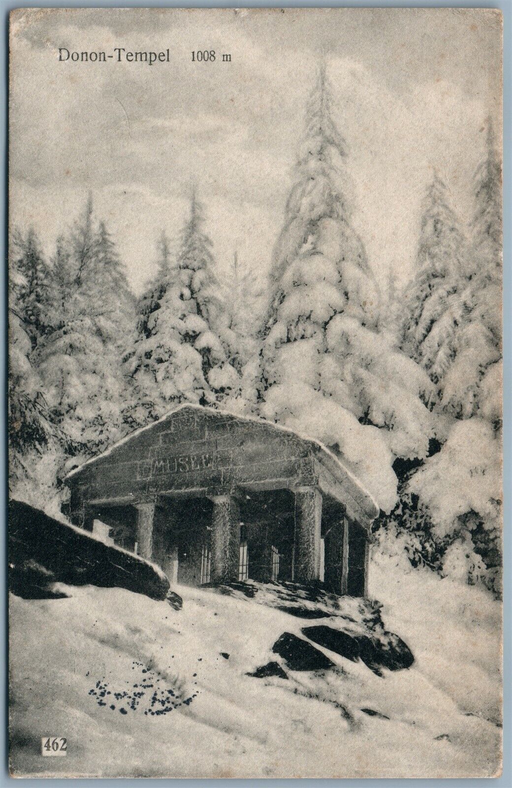 GERMAN WWI 1916 FELDPOSTKARTE ANTIQUE POSTCARD DONON TEMPEL FRANCE