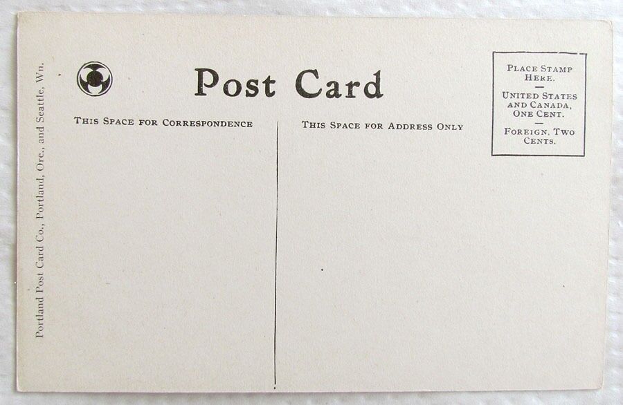 RIVERSIDE AVENUE SPOKANE WASHINGTON ANTIQUE POSTCARD