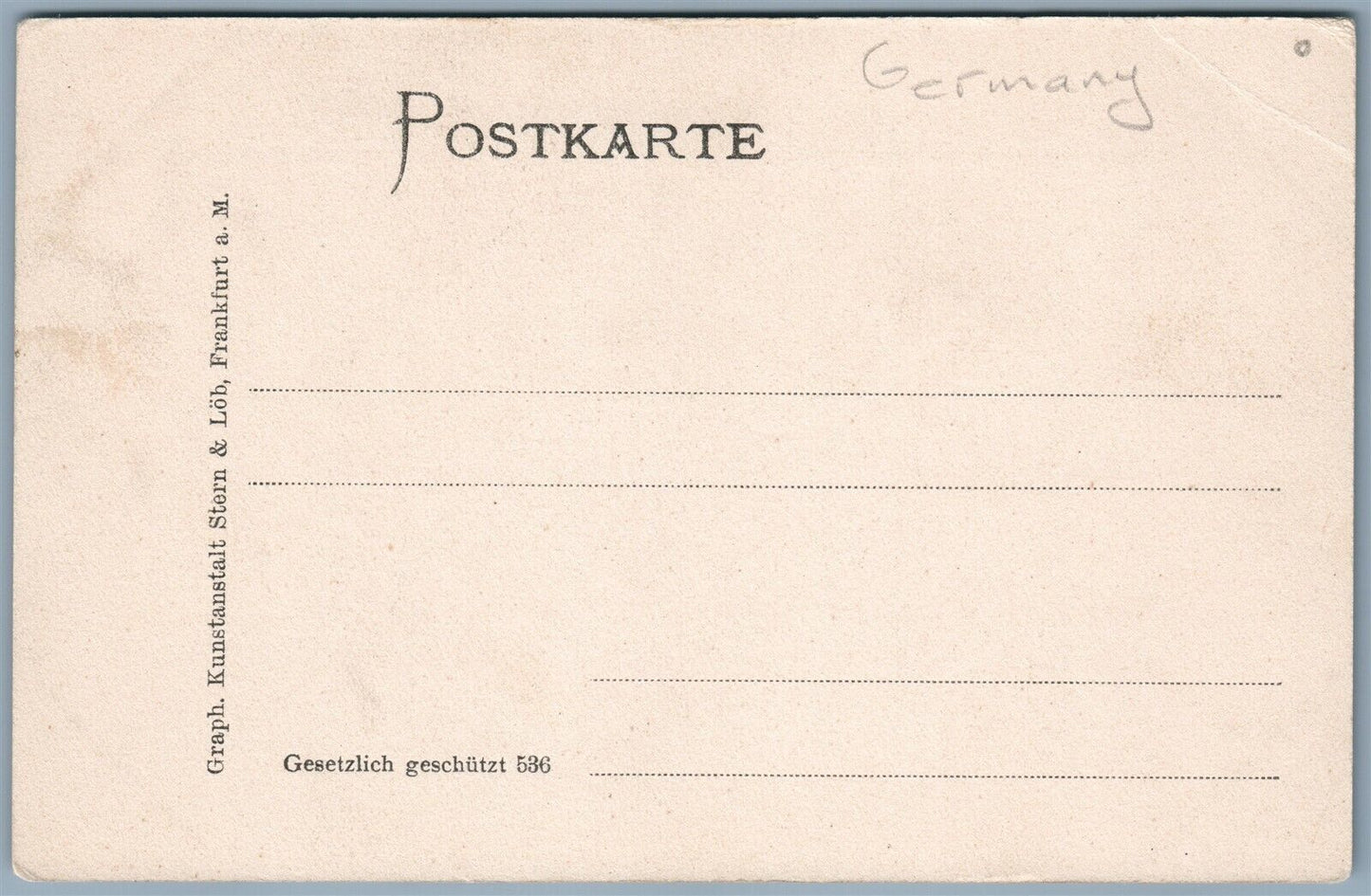 KONSTANZ GERMANY ANTIQUE POSTCARD collage TRAVELING COUPLE in CLOUDS