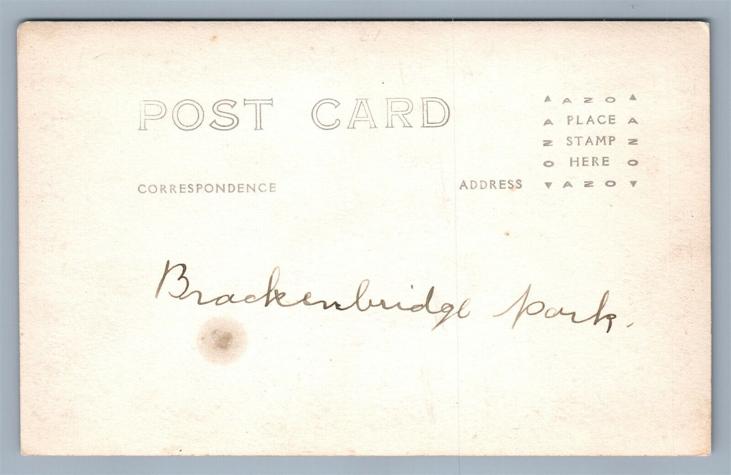 SAN ANTONIO TX BRACKENRIDGE PARK STAR DESIGN VINTAGE REAL PHOTO POSTCARD RPPC