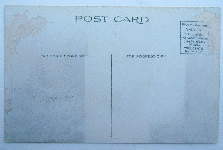 VINTAGE POSTCARD - No. BROAD STREET LOOKING NORTH PENNS GROVE NJ