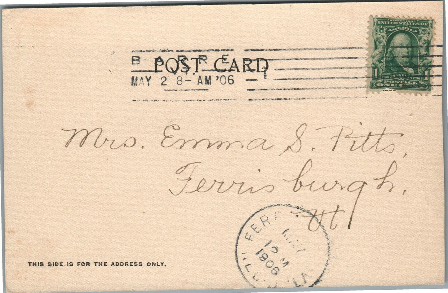 BARRE VT FROM FAIRMONT ANTIQUE POSTCARD