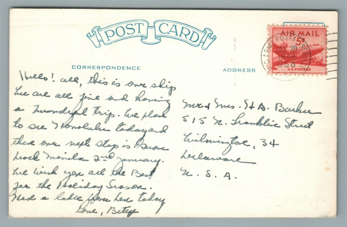 US ARMY TRANSPORT GENERAL MORTON MILITARY SHIP VINTAGE REAL PHOTO POSTCARD RPPC