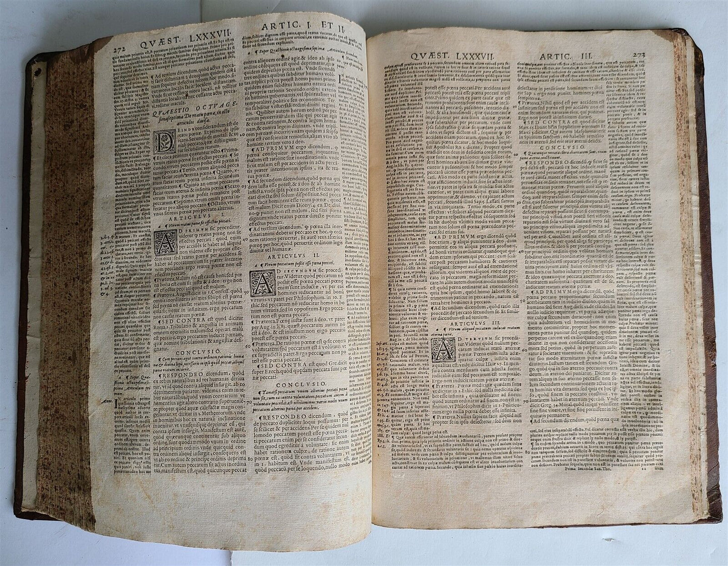 1562 THOMAS AQUINAS Summa sacrae theologiae antique FOLIO