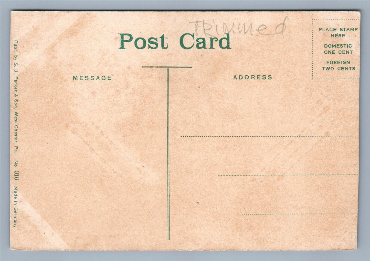 PAOLI PA CHURCH OF THE GOOD SAMARITAN ANTIQUE POSTCARD