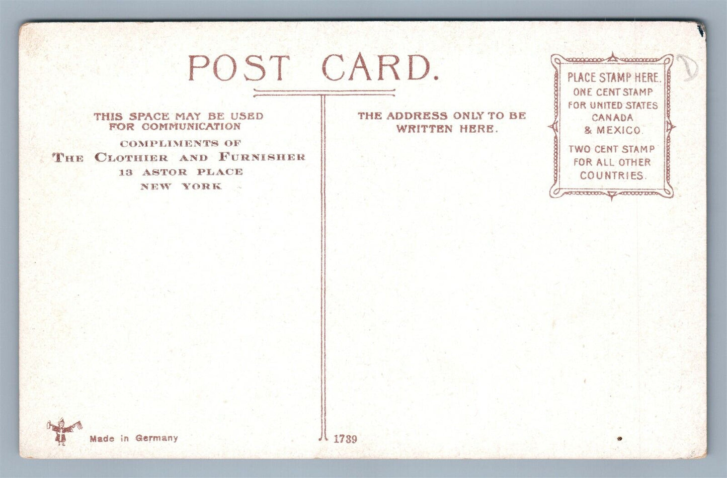 NEW YORK CITY CENTRE STREET BRIDGE OF SIGNS ANTIQUE POSTCARD