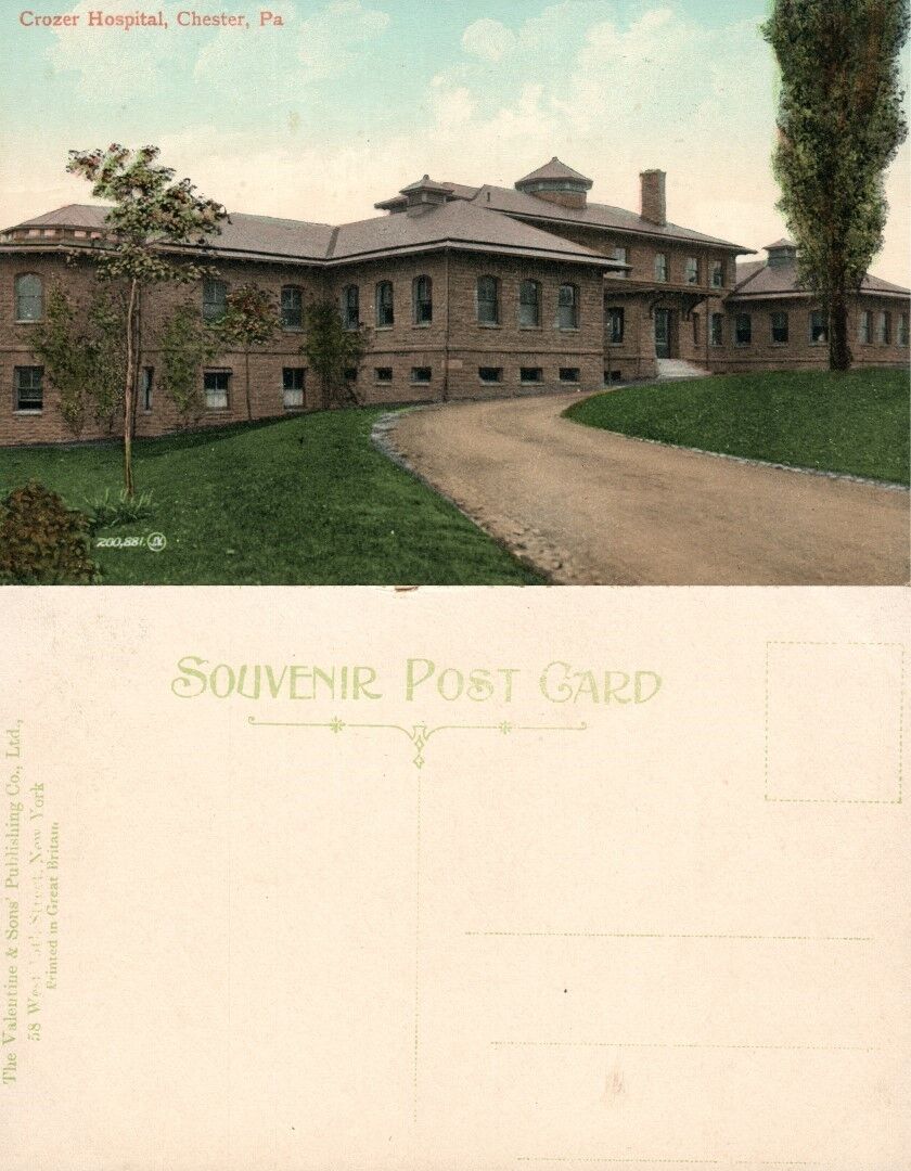 CHESTER PA CROZER HOSPITAL ANTIQUE POSTCARD