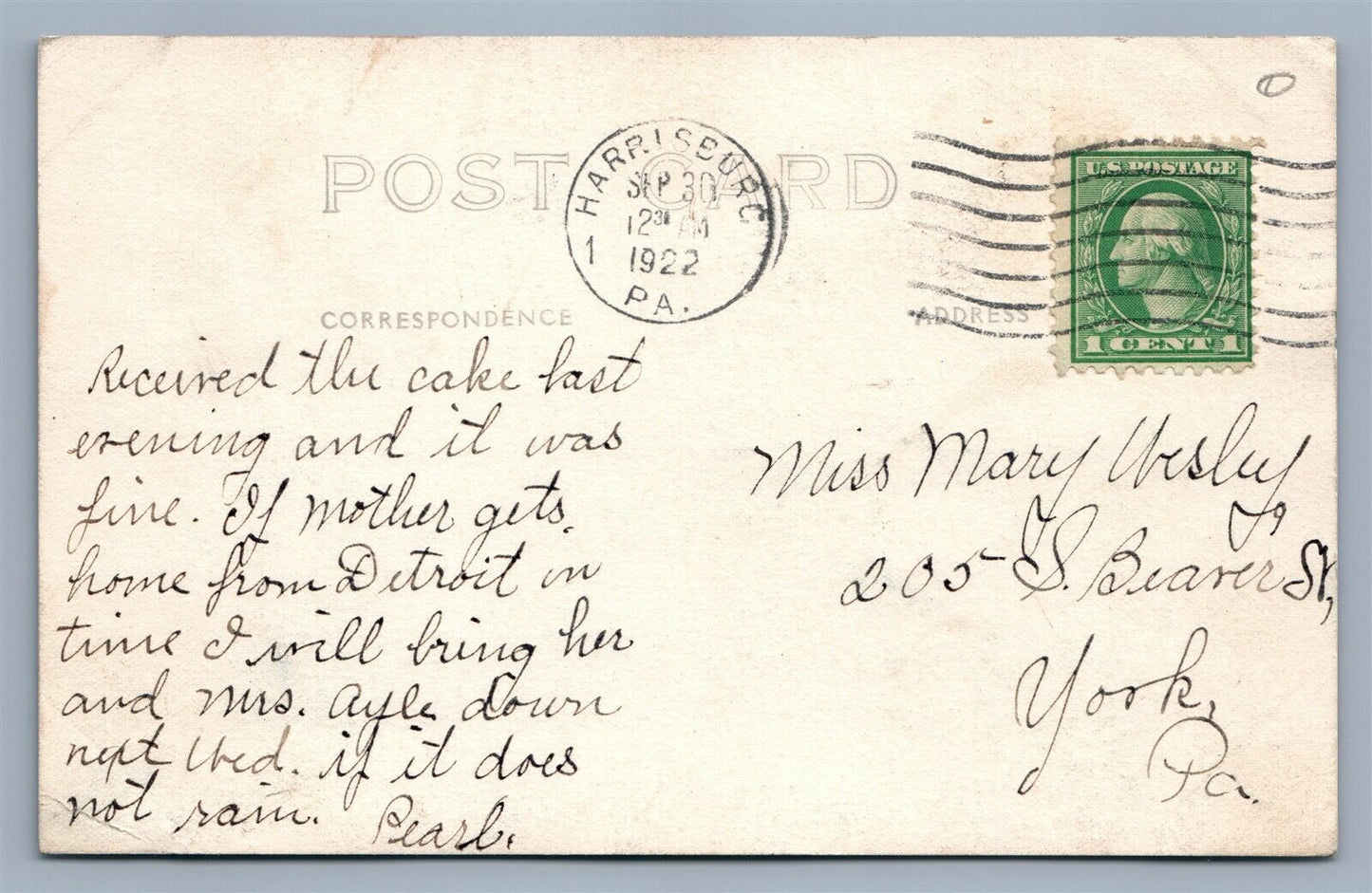 HARRISBURG PA LUTHERAN CHURCH ANTIQUE REAL PHOTO POSTCARD RPPC